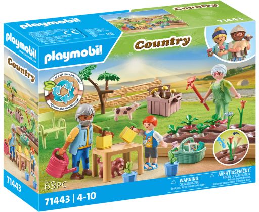 PLAYMOBIL Country 71443 Jardin chez les grands-parents