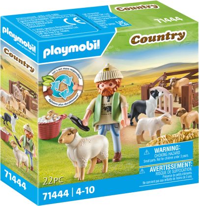 PLAYMOBIL Country 71444 Berger avec moutons