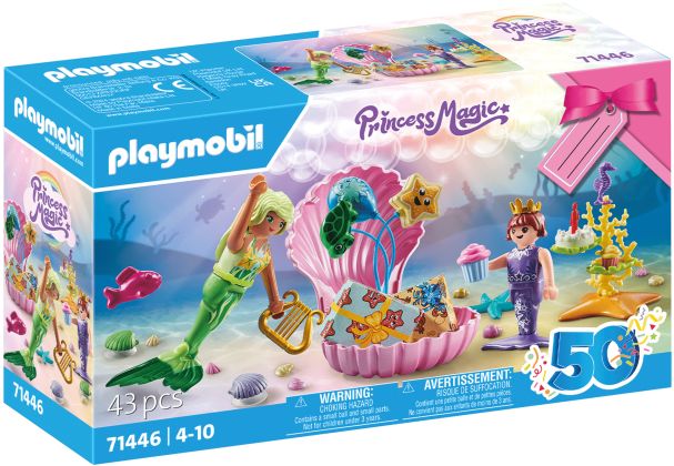 PLAYMOBIL Princess Magic 71446 Fête d'anniversaire de la Petite Sirène (Spécial 50 ans)