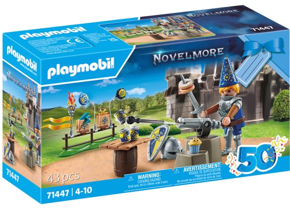 PLAYMOBIL Novelmore 71447 Chevalier et décorations de fête (Spécial 50 ans)