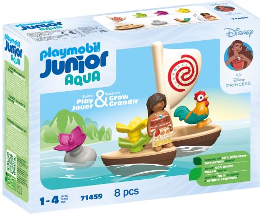 PLAYMOBIL Junior 71459 Vaiana et bateau à voile