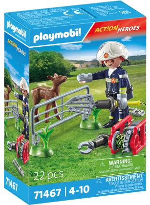 PLAYMOBIL Action Heroes 71467 Sauvetage d'animaux