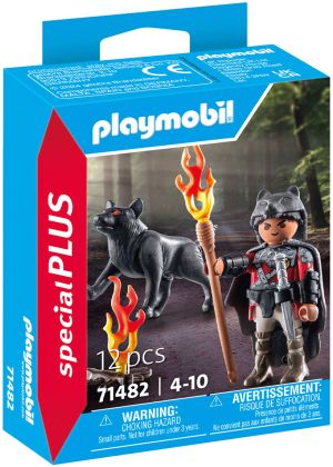 PLAYMOBIL Special Plus 71482 Guerrier avec loup