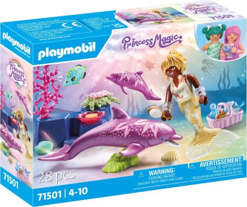 PLAYMOBIL Princess Magic 71501 Sirène avec dauphins