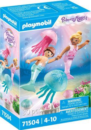 PLAYMOBIL Princess Magic 71504 Enfants sirènes avec méduses et coquillages