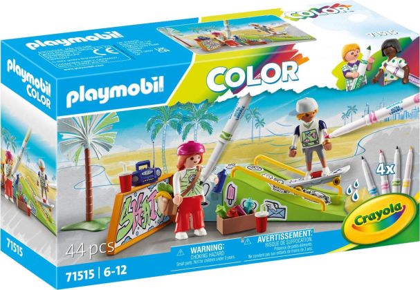 PLAYMOBIL Color 71515 Skateurs avec rampe