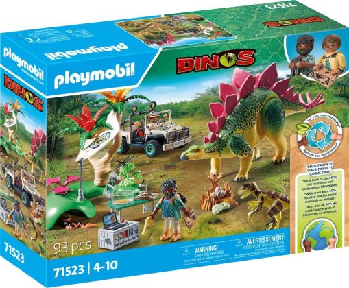 PLAYMOBIL Dinos 71523 Campement des explorateurs avec dinosaures