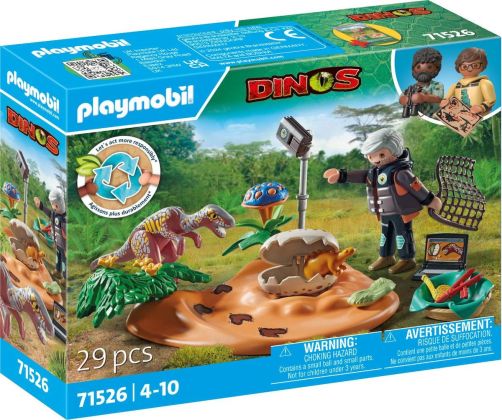 PLAYMOBIL Dinos 71526 Stégosaure et voleur d'œuf