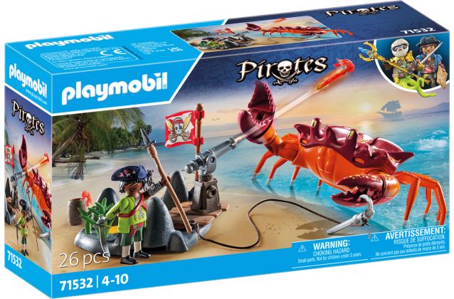 PLAYMOBIL Pirates 71532 Pirate et crabe géant