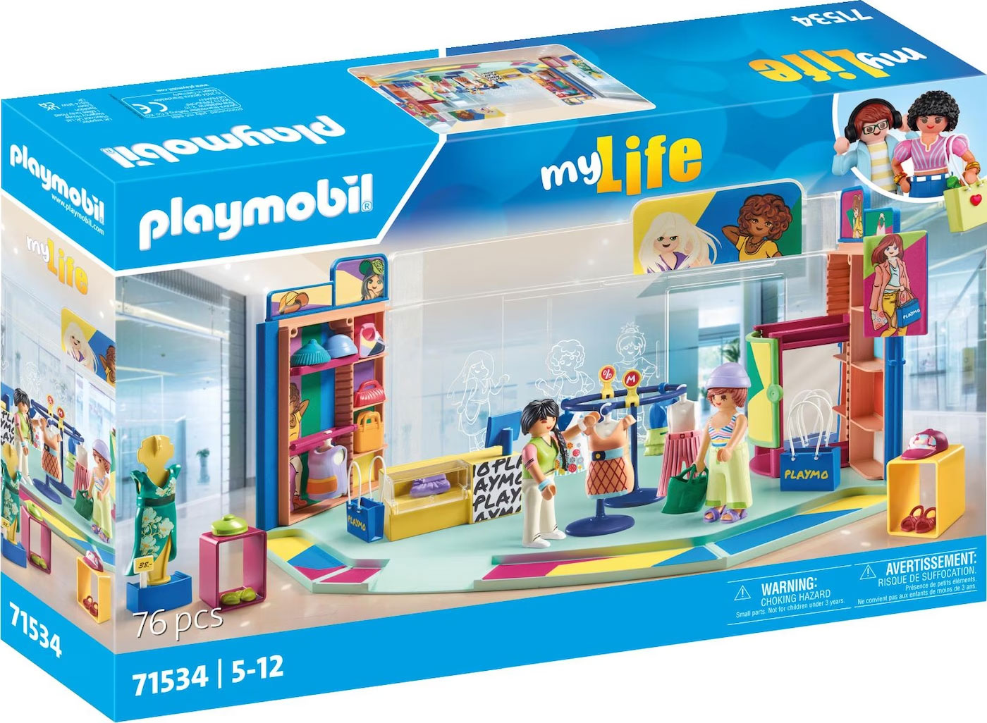 Playmobil My Life 71534 pas cher, Magasin de mode