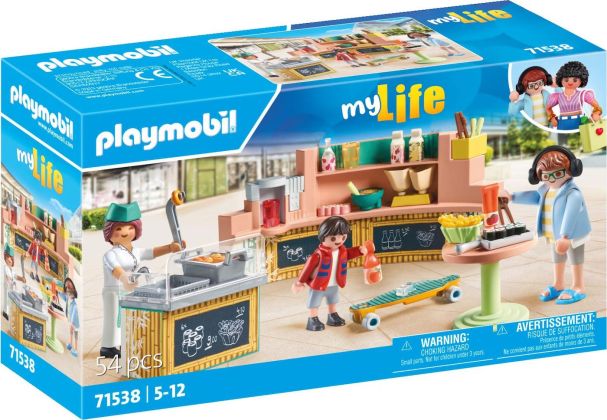 PLAYMOBIL My Life 71538 Stand de restauration rapide