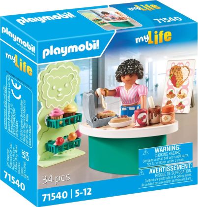 PLAYMOBIL My Life 71540 Stand de gaufres