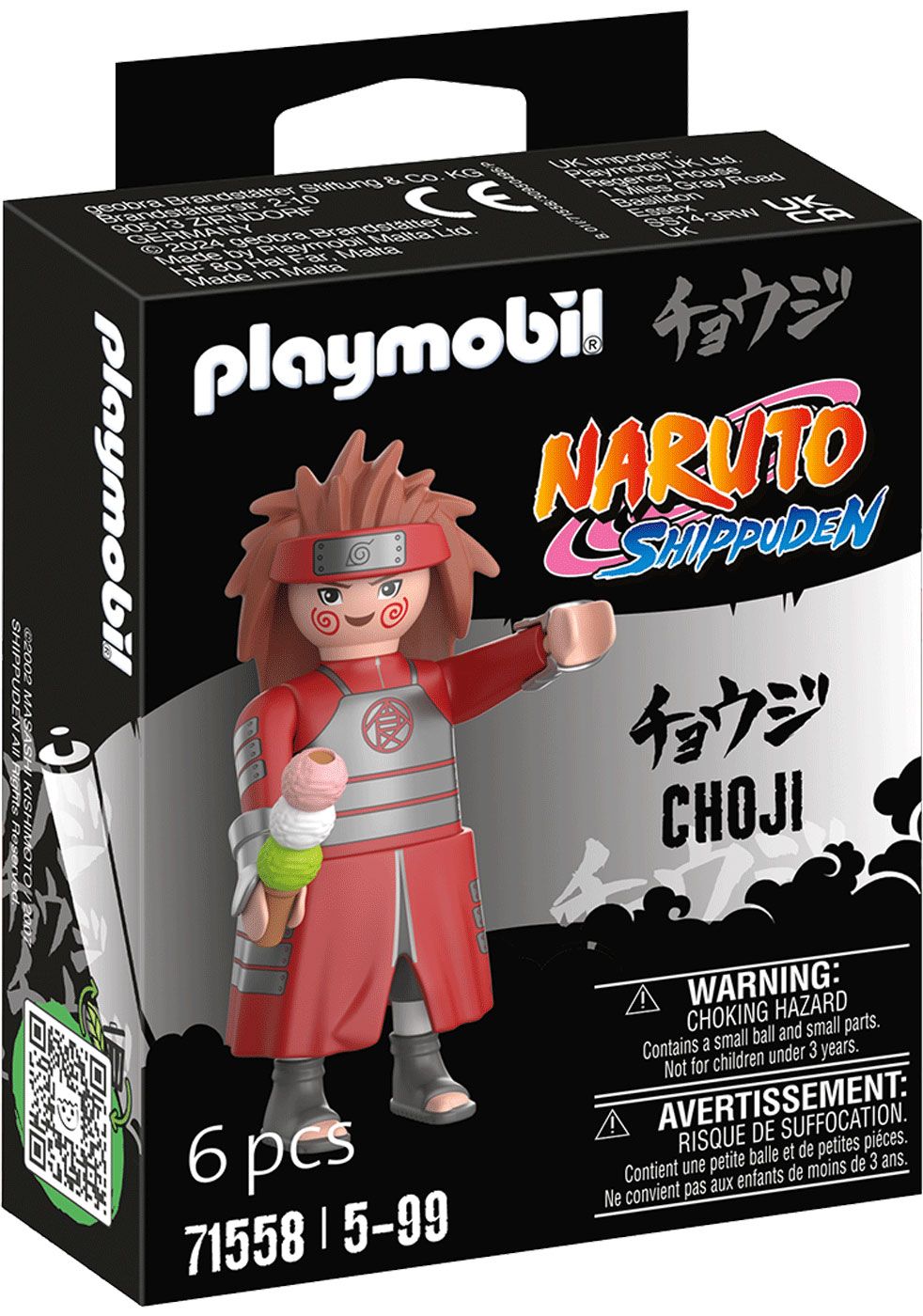 PLAYMOBIL Naruto Shippuden 71227 - Hiruzen Con Bastone E Accessori, Personaggio Collezionabile Da 5 Anni In Su