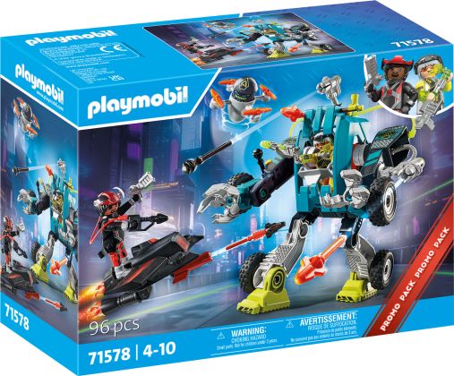 PLAYMOBIL Space 71578 Robot géant avec drone - Promo Pack