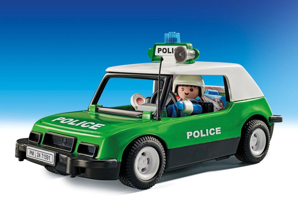 Playmobil Policiers 71591 pas cher, Voiture de police collector (Spécial 50  ans)