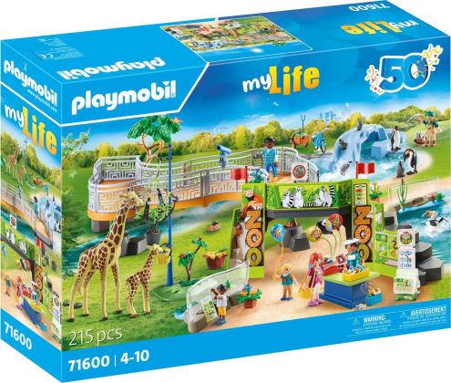 PLAYMOBIL My Life 71600 Parc animalier avec visiteurs (Spécial 50 ans)