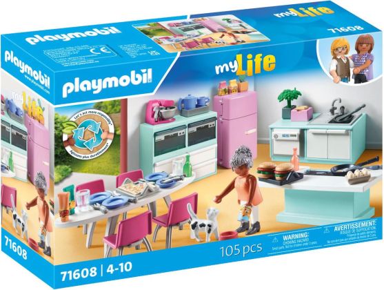 PLAYMOBIL My Life 71608 Cuisine avec coin repas