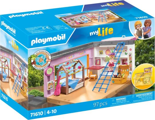 PLAYMOBIL My Life 71610 Chambre d'enfant avec lit cabane