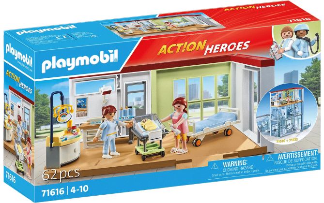 PLAYMOBIL Action Heroes 71616 Chambre de maternité