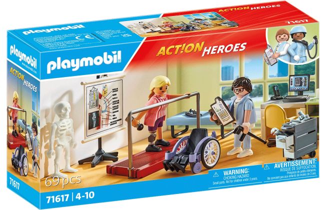 PLAYMOBIL Action Heroes 71617 Atelier de kinésithérapie