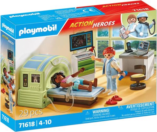 PLAYMOBIL Action Heroes 71618 Scanner médical avec patiente