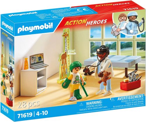 PLAYMOBIL Action Heroes 71619 Pédiatre avec enfant