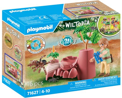 PLAYMOBIL Wiltopia 71627 Rocher avec araignée géante