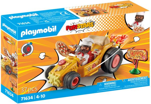 PLAYMOBIL Funstars 71634 Pizzaïolo et kart