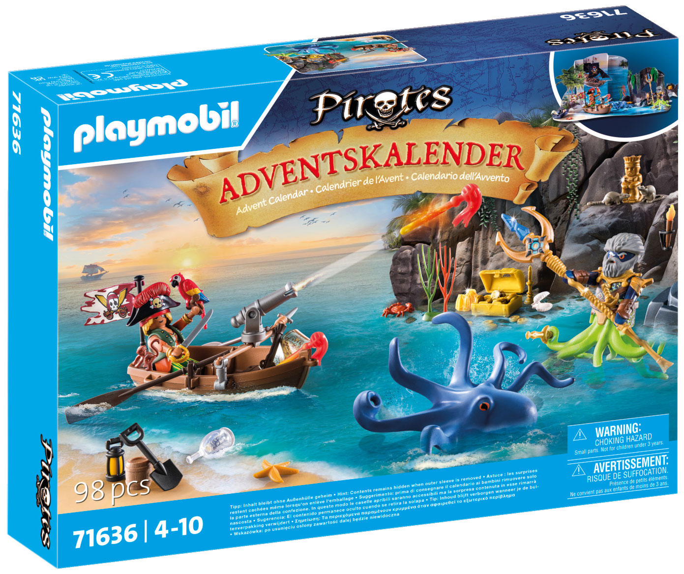 Playmobil Pirates 71636 pas cher, Calendrier de l