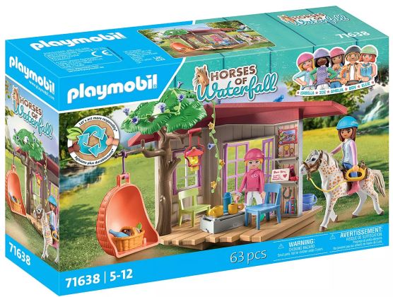 PLAYMOBIL Horses of Waterfall 71638 Espace détente avec cavalières