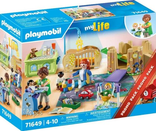 PLAYMOBIL My Life 71649 Assistante maternelle et bébés - Promo Pack