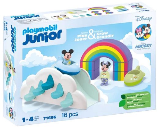 PLAYMOBIL Junior 71696 Disney Maison des nuages de Mickey et Minnie