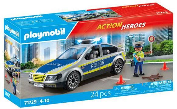 PLAYMOBIL Action Heroes 71729 Voiture de police avec sirène et gyrophare