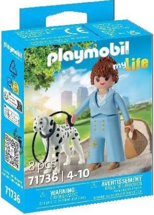 PLAYMOBIL My Life 71736 Femme d’affaires avec son Dalmatien