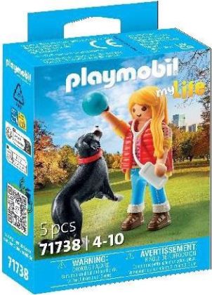 PLAYMOBIL My Life 71738 Jeune fille avec chien de montagne