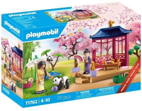 PLAYMOBIL Objets divers 71762 Jardin asiatique avec famille de pandas - Promo Pack