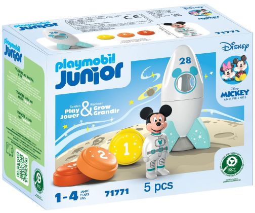 PLAYMOBIL Junior 71771 Mickey avec sa fusée