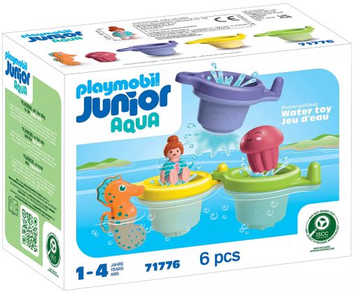 PLAYMOBIL Junior 71776 JUNIOR : Trio tasses flottantes & animaux
