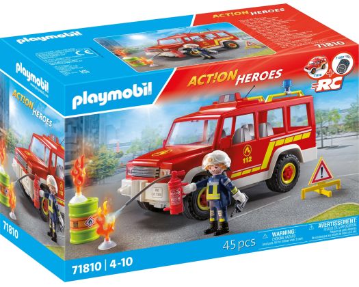 PLAYMOBIL Action Heroes 71810 Pompiers : intervention d'extinction