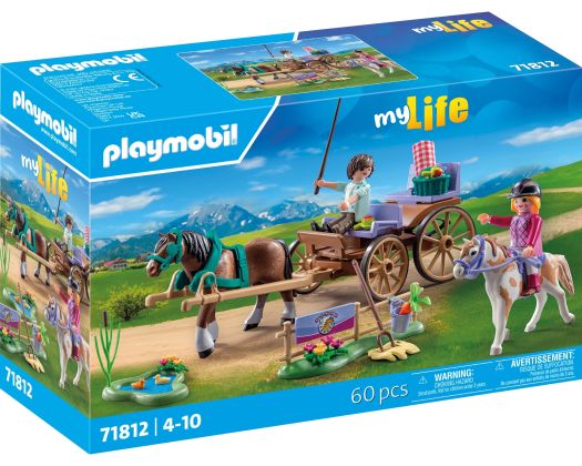 PLAYMOBIL My Life 71812 Excursion ensoleillée en calèche