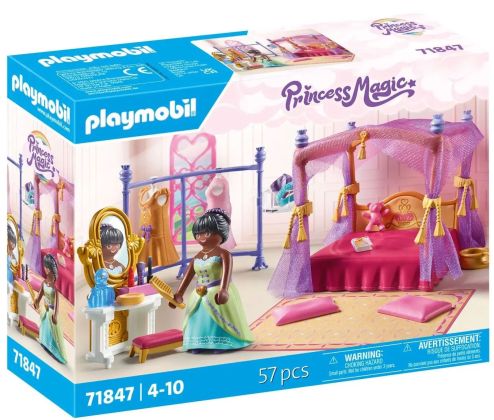 PLAYMOBIL Princess Magic 71847 Chambre de princesse, lit baldaquin et dressing