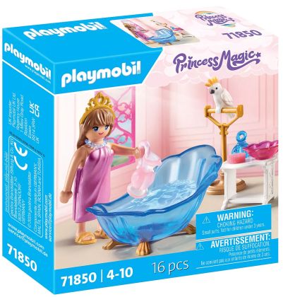 PLAYMOBIL Princess Magic 71850 Salle de bain royale avec princesse