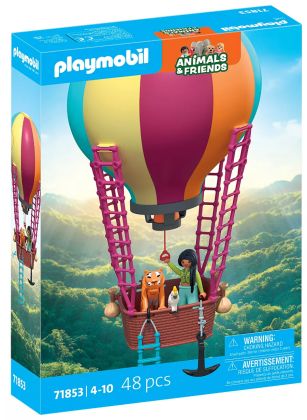 PLAYMOBIL Animaux et amis 71853 Voyage en Mongolfière