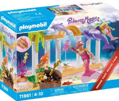 PLAYMOBIL Princess Magic 71861 Trésor de sirène avec dauphins - Promo Pack