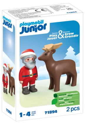 PLAYMOBIL Junior 71894 Père Noël et renne