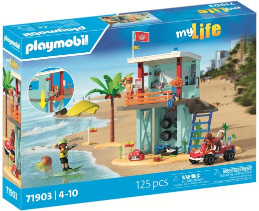 PLAYMOBIL My Life 71903 Tour de sauvetage avec buggy de plage