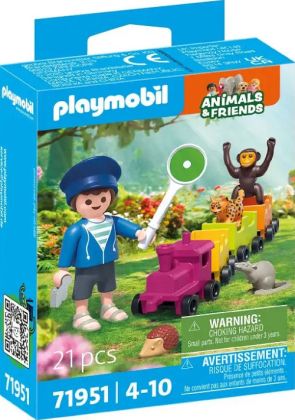 PLAYMOBIL Animaux et amis 71951 Voyage en locomotive