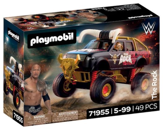 PLAYMOBIL WWE 71955 The Rock Monster Truck