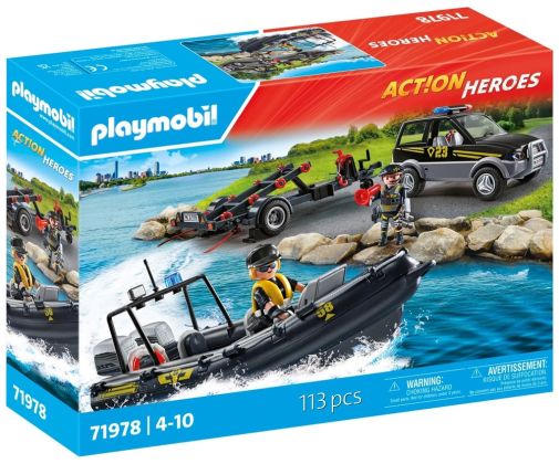 PLAYMOBIL Action Heroes 71978 Police Fluviale
