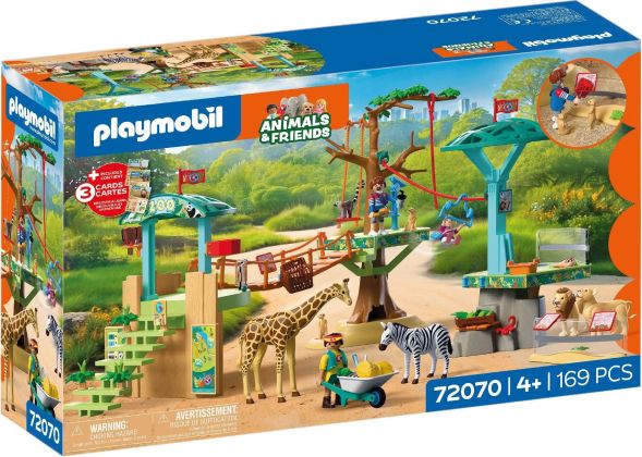 PLAYMOBIL Animaux et amis 72070 Zoo : Parc d'escalade sauvage